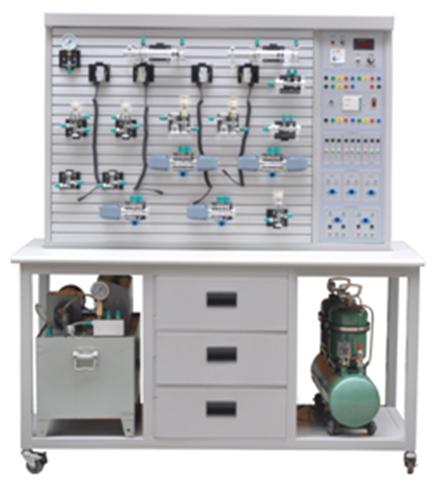 透明液压与气压传动PLC综合实训装置设备