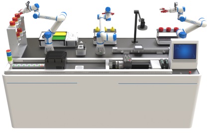 多机器人协同与视觉感知实训生产线